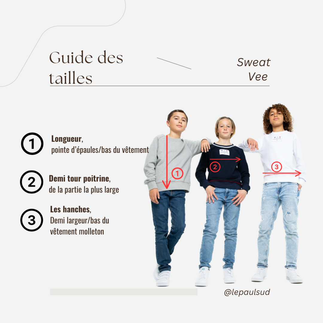 Sweat Vee unisexe enfant
